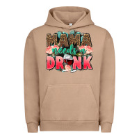 Pigment Burro Mama needs a drink mothers day Urban Hoodie - CowGirlArtShop
