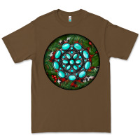 Cacao Christmas Round Turquoise Gemstone Premium Tee - RanaPortraitStore