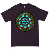 Plum Christmas Round Turquoise Gemstone Premium Tee - RanaPortraitStore
