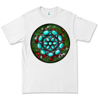 White Christmas Round Turquoise Gemstone Premium Tee - RanaPortraitStore