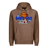 Chestnut Game day Basketball Premium Hoodie - NancyCooperArtShop