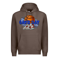 Coffee Game day Basketball Premium Hoodie - NancyCooperArtShop