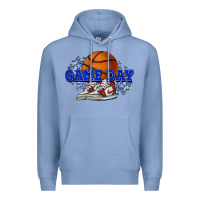 Colony Blue Game day Basketball Premium Hoodie - NancyCooperArtShop