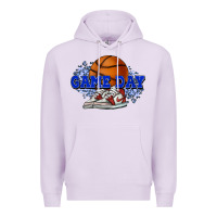 Lilac Game day Basketball Premium Hoodie - NancyCooperArtShop