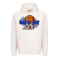 Pale Pink Game day Basketball Premium Hoodie - NancyCooperArtShop