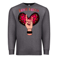 Charcoal Heather Love Rocks Premium Sweatshirt - Bettercallsaul