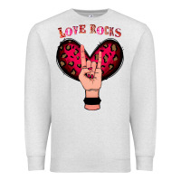 Oatmeal Heather Love Rocks Premium Sweatshirt - Bettercallsaul