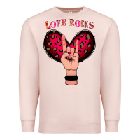 Pale Pink Love Rocks Premium Sweatshirt - Bettercallsaul