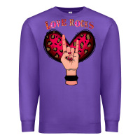 Purple Love Rocks Premium Sweatshirt - Bettercallsaul