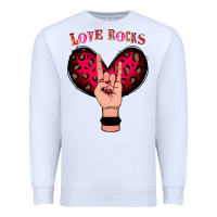White Love Rocks Premium Sweatshirt - Bettercallsaul