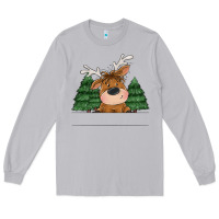 Moon Dust Personalized Christmas deer Long Sleeve Tee - MaliasSmallBusiness