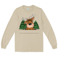 Mushroom Personalized Christmas deer Long Sleeve Tee - MaliasSmallBusiness