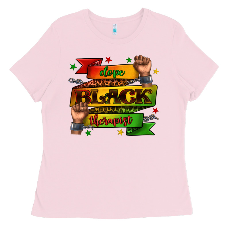 Dope Black Therapist Juneteenth Ladies Tee by texasbilliewilder | Teevron