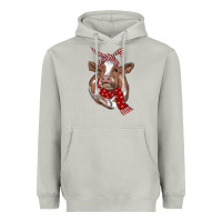 Moon Dust Christmas Heifer With Scarf Heavyweight Hoodie - RanaPortraitStore