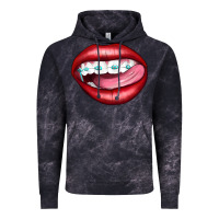 Cloud Black Lips Dental Braces Vintage Hoodie - Artiststas