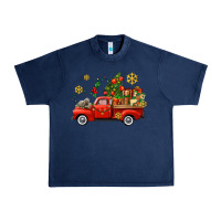 Navy Christmas truck Urban Heavy Tee - AdoDesignShop