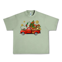 Oil Green Christmas truck Urban Heavy Tee - AdoDesignShop
