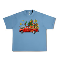 Pebble Blue Christmas truck Urban Heavy Tee - AdoDesignShop