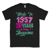 Black made in 1957, 65 years of being awesome kopya Classic Tee - Jasminsmagicworld