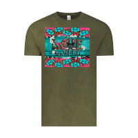 Vintage Olive armed forces day love my soldier Vintage Tee - Artiststas