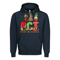 Navy pct patient care technician christmas Zipper Hoodie - MaliasSmallBusiness