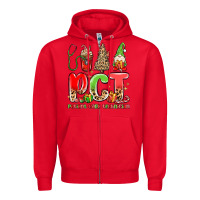 Red pct patient care technician christmas Zipper Hoodie - MaliasSmallBusiness