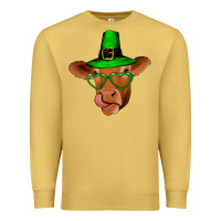 Antique Gold St Patricks Day Cow Premium Sweatshirt - Bettercallsaul
