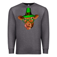 Charcoal Heather St Patricks Day Cow Premium Sweatshirt - Bettercallsaul