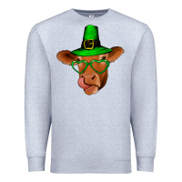 Heather Grey St Patricks Day Cow Premium Sweatshirt - Bettercallsaul