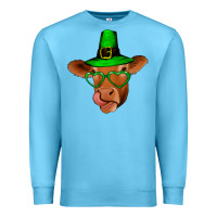 Ocean Blue St Patricks Day Cow Premium Sweatshirt - Bettercallsaul