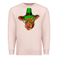 Pale Pink St Patricks Day Cow Premium Sweatshirt - Bettercallsaul