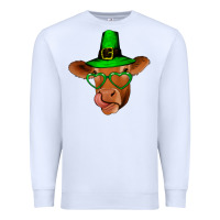 White St Patricks Day Cow Premium Sweatshirt - Bettercallsaul