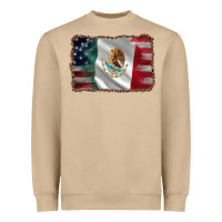 Mushroom mexico flag and usa flag Heavyweight Sweatshirt - AdoDesignShop