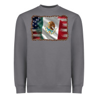 Storm mexico flag and usa flag Heavyweight Sweatshirt - AdoDesignShop