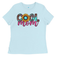 Baby Blue cool mom Ladies Tee - JahusDesignShop