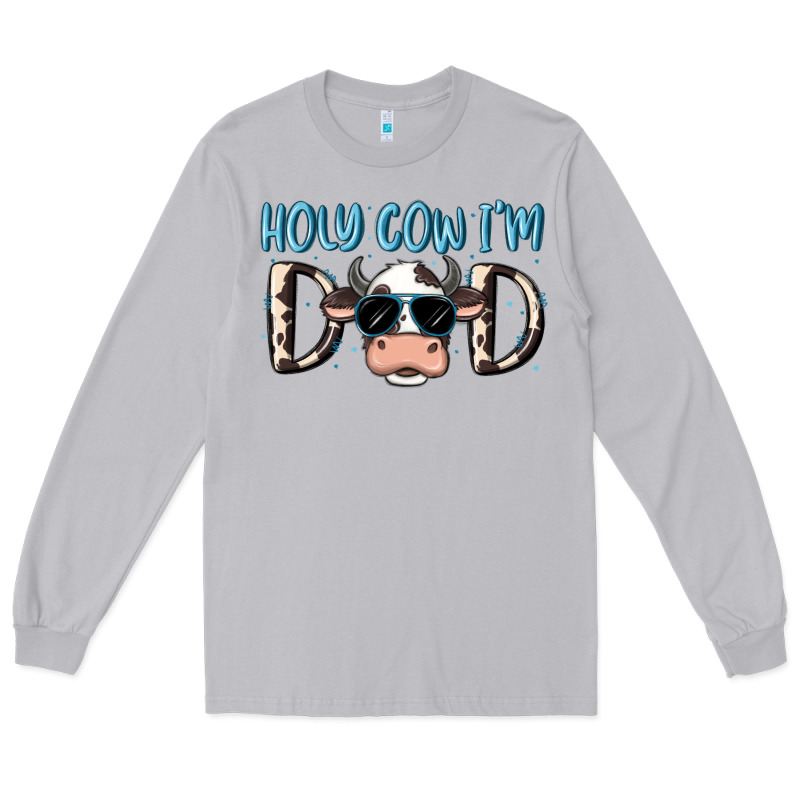Holy Cow I'm Dad Long Sleeve Tee by MaliasSmallBusiness | Teevron
