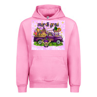 Fuchsia Pink Mardi Gras with gnomies tumbler Urban Hoodie - HowdyJamesFarm