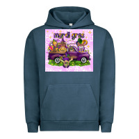 Pigment Midnight Navy Mardi Gras with gnomies tumbler Urban Hoodie - HowdyJamesFarm