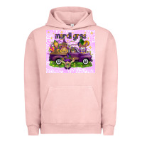 Pigment Salmon Mardi Gras with gnomies tumbler Urban Hoodie - HowdyJamesFarm