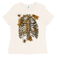 Bone Flower rib cage bees Ladies Tee - RanaPortraitStore