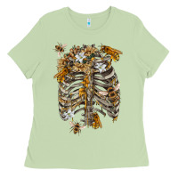 Matcha Flower rib cage bees Ladies Tee - RanaPortraitStore