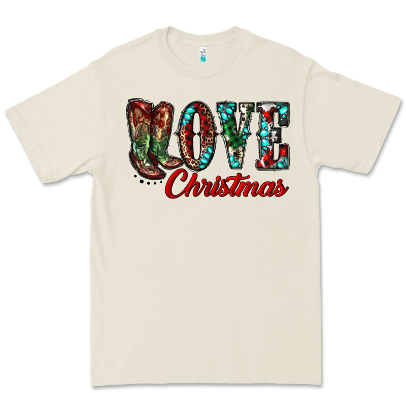 Christmas Love Boots Premium Tee by RanaPortraitStore | Teevron