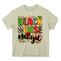 Mossy black nurse magic Heavy Core Tee - Zillion Design Studio