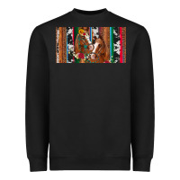 Black western horses gemstone horse cowhide leopard floral background licens Heavyweight Sweatshirt - Artiststas