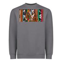 Storm western horses gemstone horse cowhide leopard floral background licens Heavyweight Sweatshirt - Artiststas