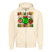 Sandshell balls deep into christmas Zipper Hoodie - MaliasSmallBusiness