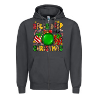 Smoke balls deep into christmas Zipper Hoodie - MaliasSmallBusiness