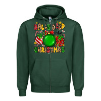 Balls Deep Into Christmas Zipper Hoodie | Teevron