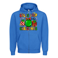 True Royal balls deep into christmas Zipper Hoodie - MaliasSmallBusiness