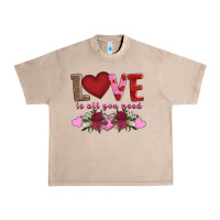 French Oak love is all you need Urban Heavy Tee - AdoDesignShop